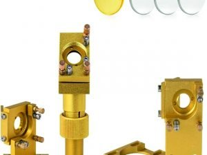 Set 1 de cabezal láser económico de tubo CO2 con lente y espejos